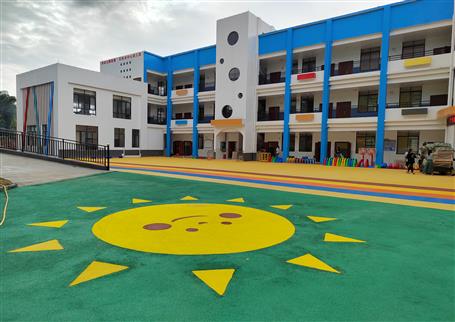 【“兩個年”雙提升】桂海分公司承建的百林鄉(xiāng)中心幼兒園順利開園！
