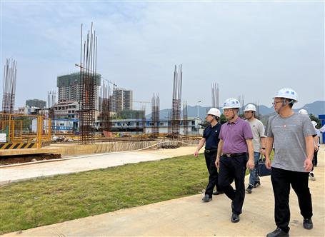 賴海標到冶建第三分公司項目開展第三季度和“雙節(jié)”前安全生產質量綜合大檢查